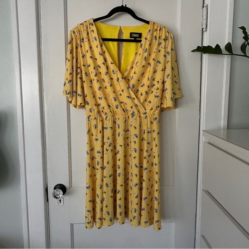 Yellow Floral Mini Sundress by Alexia Admor